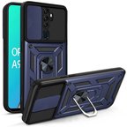 Teleplus Oppo A9 2020 Kılıf Magnetik Standlı Kamera Korumalı Slide Sürgülü Cover Kapak