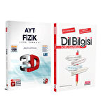 3D AYT Fizik ve AKM Dil Bilgisi Soru Bankası Seti 2 Kitap