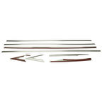 Cıvıc Cam Çıtası 2016 - 2020 Fc5 Krom 8 Parça Paslanmaz Çelik