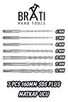 Sds Plus Kırıcı Delici Hilti Duvar ve Beton Delme Matkap Ucu seti 7 parça 160mm Boy 6mm-12mm