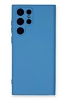 Newface Samsung Galaxy S24 Ultra Kılıf Nano içi Kadife Silikon - Mavi