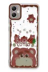 Newface Samsung Galaxy A05 Kılıf Sweet Desenli Silikon Kapak - Pembe
