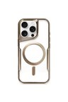 Newface Apple iPhone 14 Pro Max Kılıf Boyi Magsafe Silikon Kapak - Kahverengi