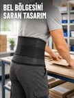 Çalışma Korsesi Güçlendirilmiş Elastik Bantlı Ayarlanabilir Bel Desteği