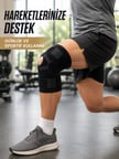 Ligamentli Dizlik Açık Patella Yan Destekli Ayarlanabilir Bantlı Sporcu Dizliği