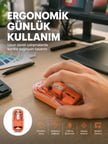 Şeffaf Kablosuz Mouse Bluetooth Bağlantılı Sessiz Tıklama Yeni Nesil