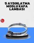 Gece Koşusu İçin LED Kafa Lambası El Sensörlü