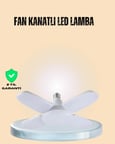 Yüksek Işık Güçlü LED Ampül 4 Kollu Katlanır Pervane Tasarım
