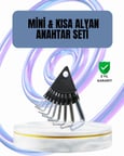 9 Parça Alyan Anahtar Seti Altıgen Uçlu Mobilya ve Tamir İçin
