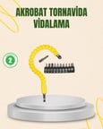 12 Parça Akrobat Vidalama Uç Seti Esnek Dar Alan Kullanım