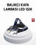 Profesyonel Şarjlı LED Far – IPX5 Suya Dayanıklı, 4 Işık Modu, Hareket Sensörlü