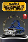 Kafa Lambası 800 Lümen 4 Mod Yüksek Işık Flaşörlü Şarjlı Led Lamba