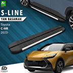 S-Dizayn Toyota C-HR 2 S-Line Aluminyum Yan Basamak 173 Cm 2023 Üzeri A+ Kalite