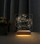 3D Led Gece Lambası Kediler Dizayn 3D Led Lamba Doğum Gününe özel Hediye