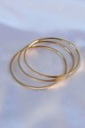 316L Çelik Gold Renk Ajda Model Kadın 60 mm Bilezik - TJ-BB5360