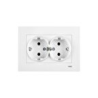 Viko Karre Ikili Topraklı Priz Beyaz 90967056