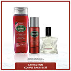 Attraction Erkek Bakım Seti Parfüm EDT 100 ml, Deodorant 200 ml, Duş Jeli 500 ml
