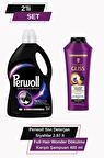 Perwoll Siyahlar İçin Deterjan 2,97L + Gliss Full Hair Wonder 400ml Saç Bakım ve Temizlik Seti