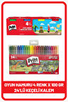 Pritt 24’lü Keçeli Kalem + Pritt 4'lü Oyun Hamuru (4x100g)