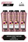 Gliss Serum Deep Repair Onarıcı Şampuan 400 ml x 4 Adet