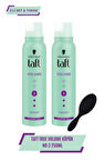 Taft True Volume Köpük 150ml X 2 Adet+Tarak