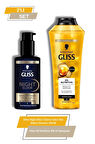 Gliss Night Elixir Onarıcı Gece Saç Bakım Serumu + Gliss Oil Nutritive 400 ml Şampuan
