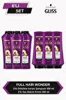 Gliss Full Hair Wonder Dökülme Karşıtı Şampuan 400ml x 3 + Saç Kremi 360ml x 3