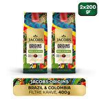 Jacobs Origins Brazil & Colombia Filtre Kahve 200gr x 2 Adet