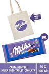 Çanta Hediyeli Milka Oreo Tablet Çikolata 100 gr - 10 Adet