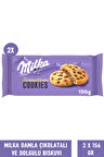 Milka Sensations Choco Cookie Damla Çikolata ve Dolgulu Bisküvi 156 gr - 2 Adet
