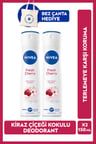 Kadın Sprey Deodorant Fresh Cherry 150ml, Kiraz Çiçeği Kokusu, X2 Adet, Bez Çanta Hediye