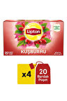 Lipton Kuşburnu 20'li Bardak Poset Cay X 4 Adet