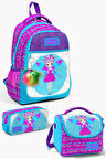Coral High Kids Pembe Mavi Peri Desenli 3’lü Okul Çanta Seti SET0123484