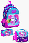 Coral High Kids Mor Pembe Unicorn Desenli 3’lü Okul Çanta Seti SET0123492
