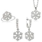 Gümüş Kar Tanesi Kadın Set