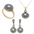 Harem Altın Gümüş Elmas Model Bayan Set