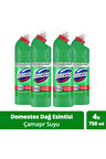 Domestos Çamaşır Suyu Yoğun Kıvamlı Maksimum Hijyen Dağ Esintisi 750 ml X4 Adet