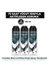 Rexona Men Erkek Sprey Deodorant Invisible Black & White 150 ml x3