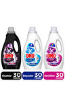 Omo Active Fresh Cold Power Renkliler Sıvı 1500ml  x1 Siyahlar 1500ml x1 Omo Beyazlar Sıvı 1500ml x1