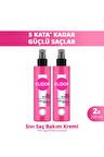 Elidor Sıvı Saç Bakım Kremi Güçlü ve Parlak 200 ml x2