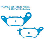 Espada Fren Balatası SFAC706 Yamaha X-max 250 ABS