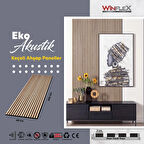 WİNFLEX EKO KEÇELİ AKUSTİK AHŞAP PANEL – SAFİR MEŞE (60X240CM).