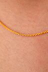 14 Ayar Altın İnce Halat Zincir Kolye