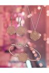 Yaşam Çiçeği Model Gümüş Takı Seti