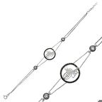 Gümüş Tuğralı Kadın Bileklik