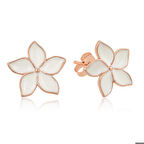 ​Gümüş Yasemin Çiçeği Çivili Küpe