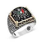 Gümüş Osmanlı Devlet Armalı Erkek Yüzük