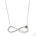 Gümüş Nazarlı Sonsuzluk Canım Kadın Kolye