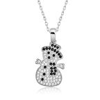 Gümüş Kardan Adam Kadın Kolye