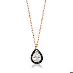 Gümüş Beyaz Damla Kadın Kolye